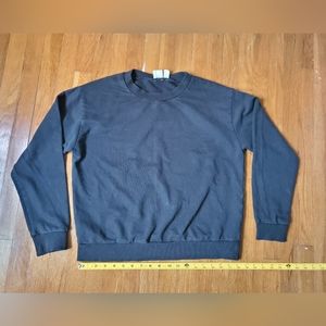 ASOS women's 100% organic cotton black pull-over crewneck sweater size M